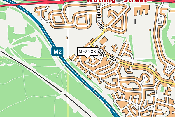ME2 2XX map - OS VectorMap District (Ordnance Survey)