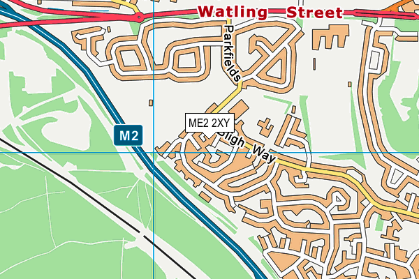 ME2 2XY map - OS VectorMap District (Ordnance Survey)