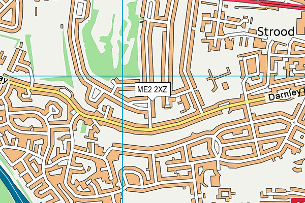 ME2 2XZ map - OS VectorMap District (Ordnance Survey)