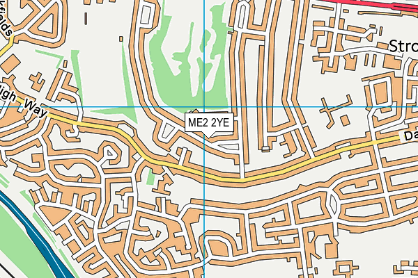ME2 2YE map - OS VectorMap District (Ordnance Survey)