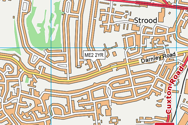 ME2 2YR map - OS VectorMap District (Ordnance Survey)