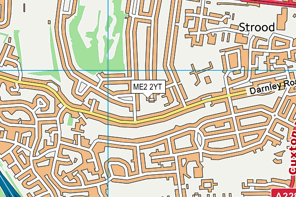 ME2 2YT map - OS VectorMap District (Ordnance Survey)