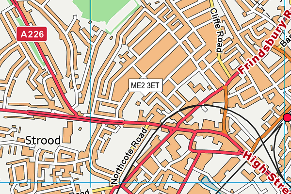 ME2 3ET map - OS VectorMap District (Ordnance Survey)