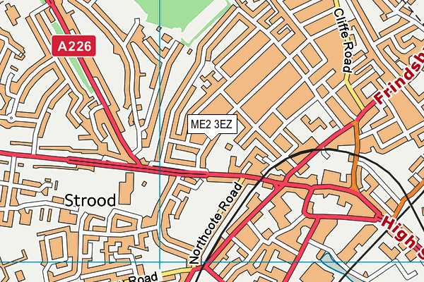 ME2 3EZ map - OS VectorMap District (Ordnance Survey)