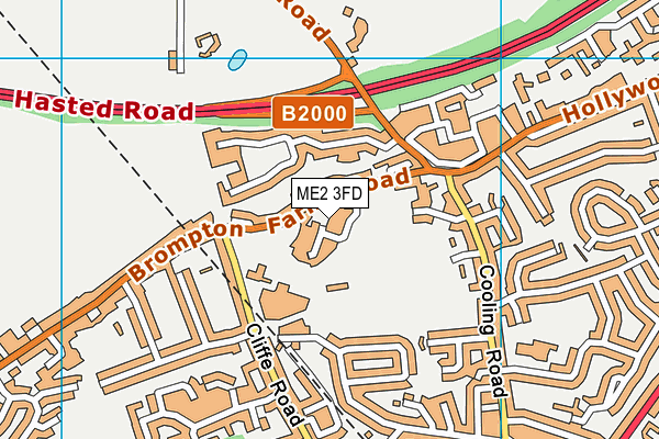 ME2 3FD map - OS VectorMap District (Ordnance Survey)