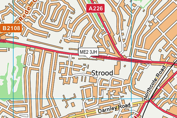 ME2 3JH map - OS VectorMap District (Ordnance Survey)