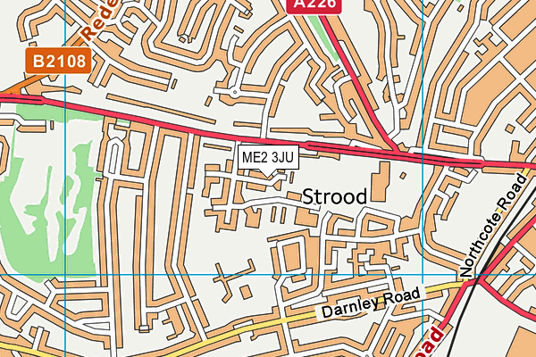 ME2 3JU map - OS VectorMap District (Ordnance Survey)