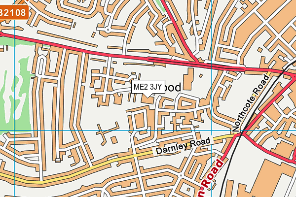 ME2 3JY map - OS VectorMap District (Ordnance Survey)