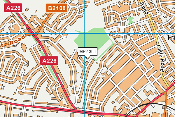 ME2 3LJ map - OS VectorMap District (Ordnance Survey)