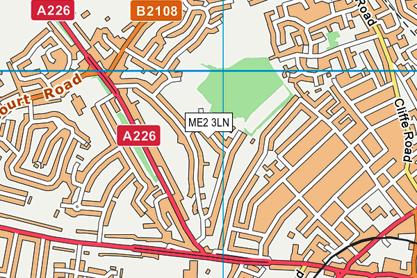 ME2 3LN map - OS VectorMap District (Ordnance Survey)