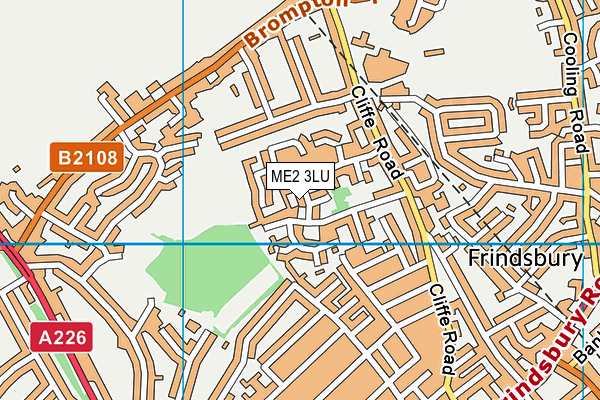 ME2 3LU map - OS VectorMap District (Ordnance Survey)