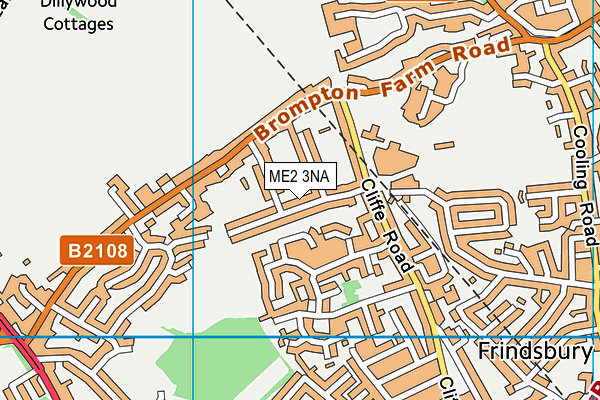 ME2 3NA map - OS VectorMap District (Ordnance Survey)