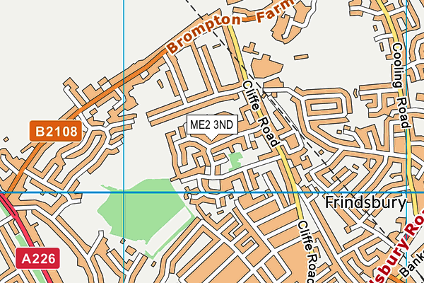 ME2 3ND map - OS VectorMap District (Ordnance Survey)
