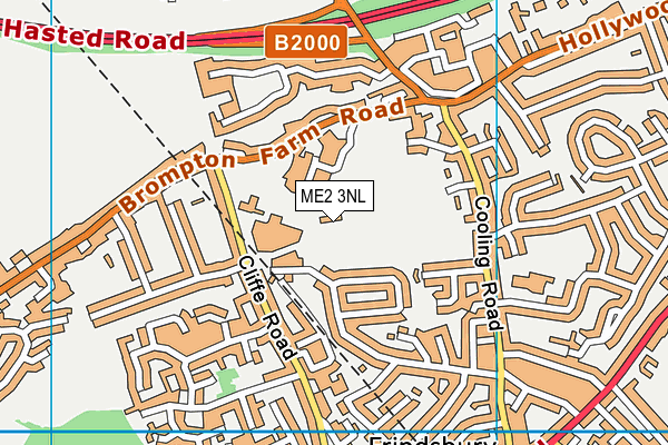 Temple Mill Primary School map (ME2 3NL) - OS VectorMap District (Ordnance Survey)