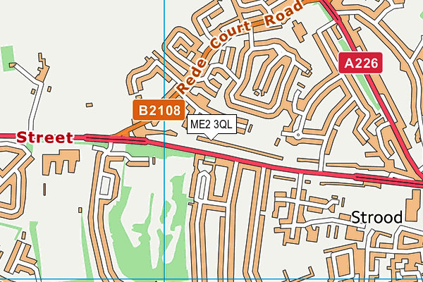 ME2 3QL map - OS VectorMap District (Ordnance Survey)
