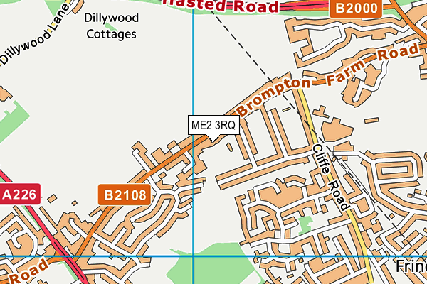 ME2 3RQ map - OS VectorMap District (Ordnance Survey)
