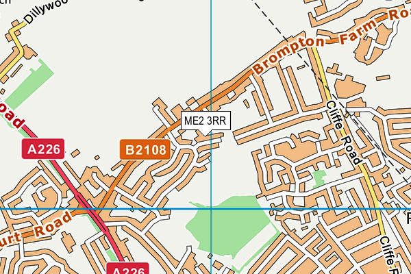 ME2 3RR map - OS VectorMap District (Ordnance Survey)