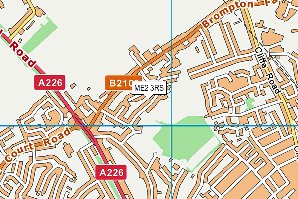 ME2 3RS map - OS VectorMap District (Ordnance Survey)