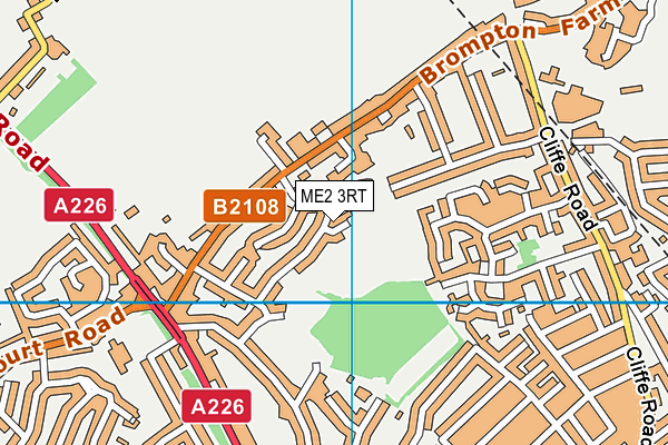 ME2 3RT map - OS VectorMap District (Ordnance Survey)