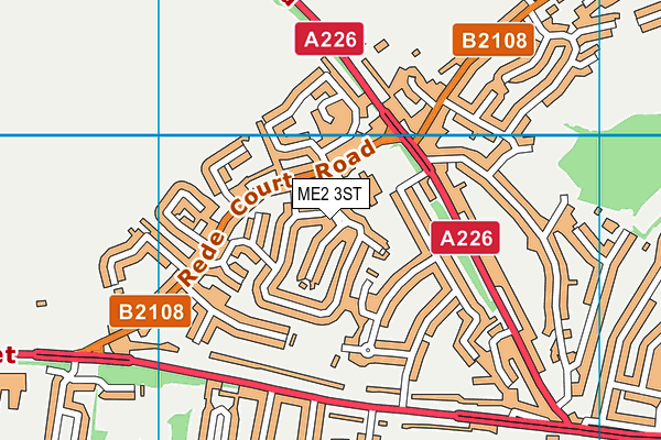 ME2 3ST map - OS VectorMap District (Ordnance Survey)