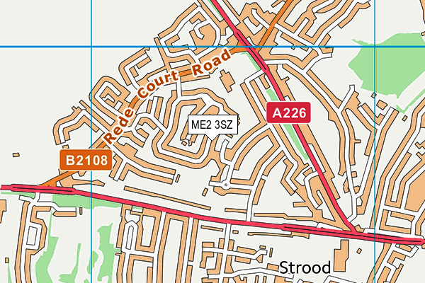 ME2 3SZ map - OS VectorMap District (Ordnance Survey)
