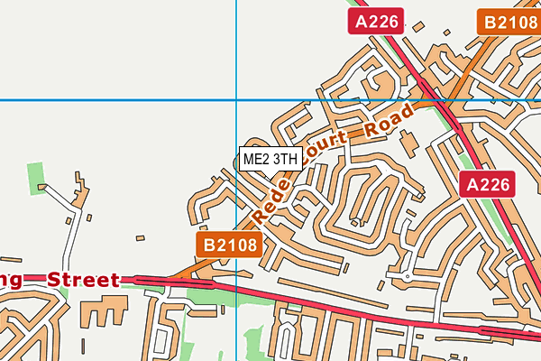 ME2 3TH map - OS VectorMap District (Ordnance Survey)