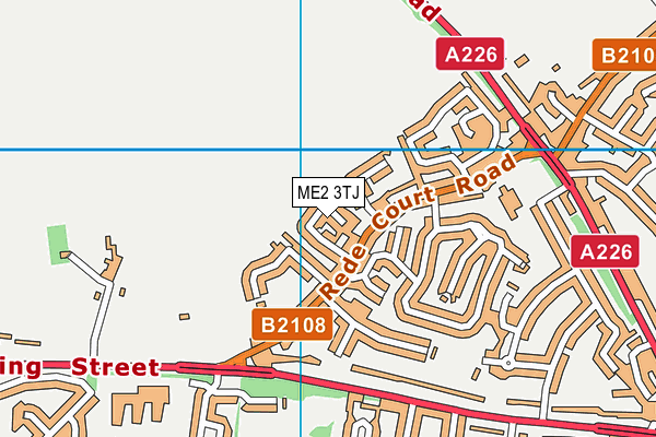 ME2 3TJ map - OS VectorMap District (Ordnance Survey)