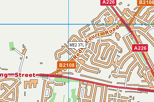 ME2 3TL map - OS VectorMap District (Ordnance Survey)