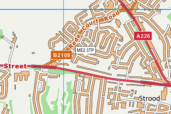ME2 3TP map - OS VectorMap District (Ordnance Survey)