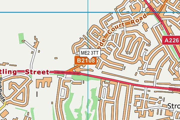 ME2 3TT map - OS VectorMap District (Ordnance Survey)