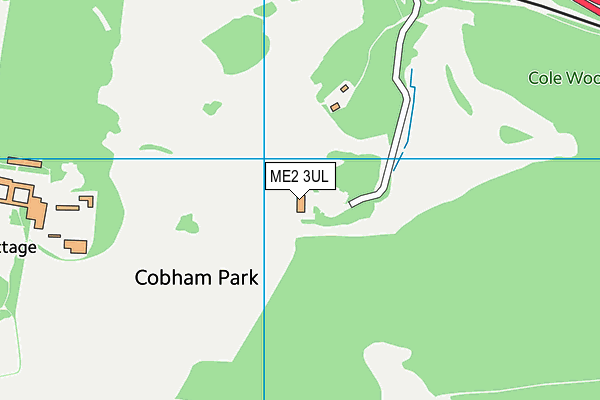 Rochester & Cobham Park Golf Club map (ME2 3UL) - OS VectorMap District (Ordnance Survey)
