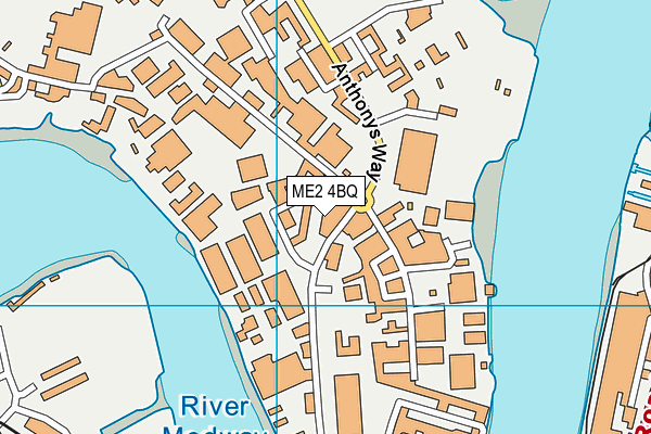 ME2 4BQ map - OS VectorMap District (Ordnance Survey)