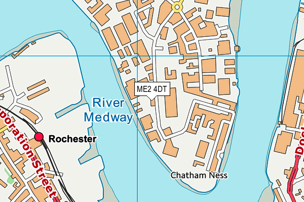 ME2 4DT map - OS VectorMap District (Ordnance Survey)