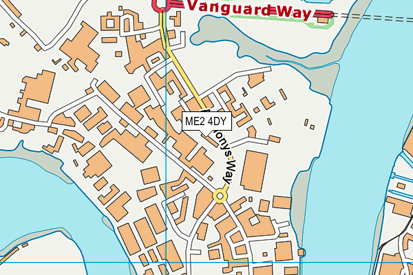 ME2 4DY map - OS VectorMap District (Ordnance Survey)
