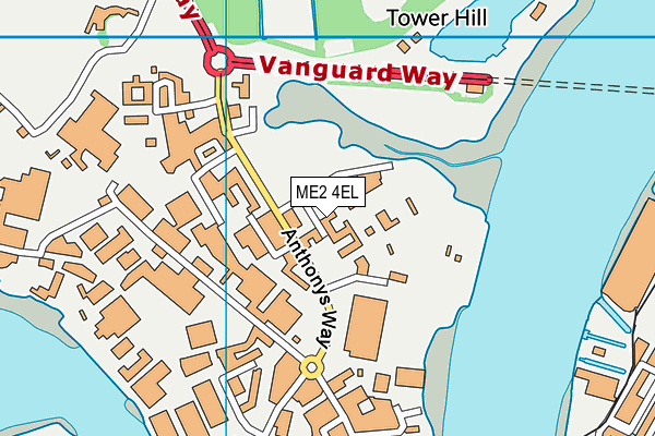 ME2 4EL map - OS VectorMap District (Ordnance Survey)