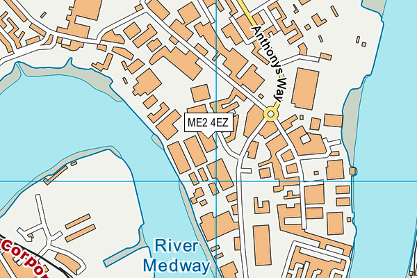 ME2 4EZ map - OS VectorMap District (Ordnance Survey)
