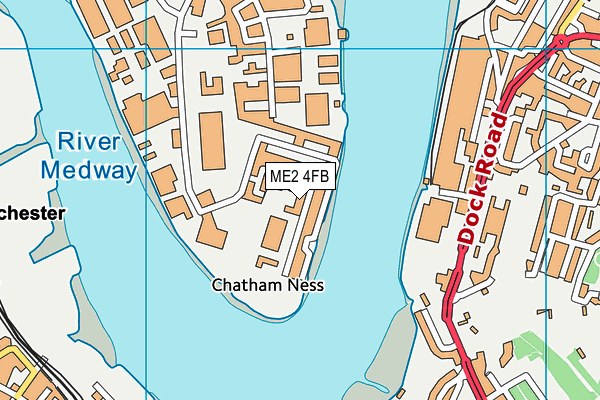 ME2 4FB map - OS VectorMap District (Ordnance Survey)