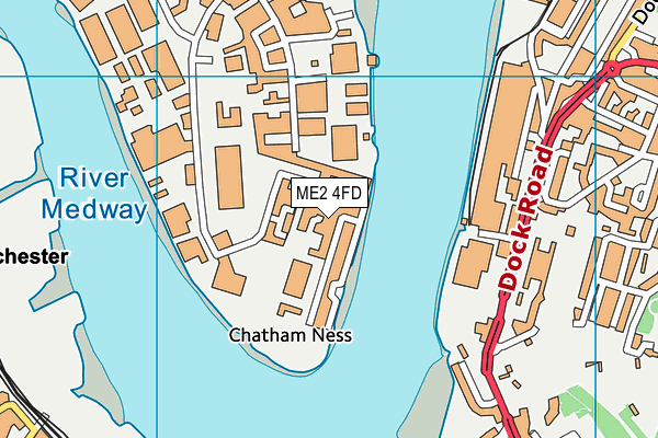 ME2 4FD map - OS VectorMap District (Ordnance Survey)