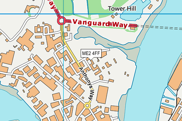ME2 4FF map - OS VectorMap District (Ordnance Survey)