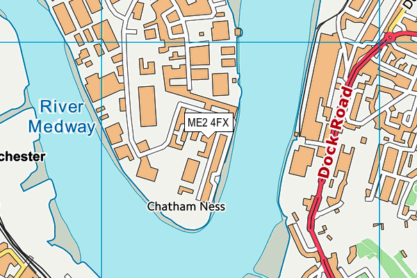 ME2 4FX map - OS VectorMap District (Ordnance Survey)