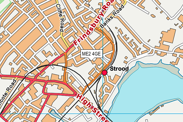 ME2 4GE map - OS VectorMap District (Ordnance Survey)