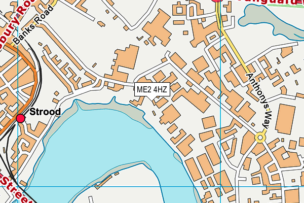 ME2 4HZ map - OS VectorMap District (Ordnance Survey)