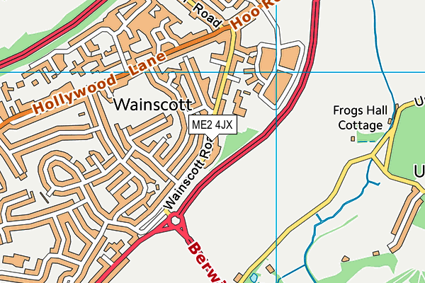 Wainscott Primary School map (ME2 4JX) - OS VectorMap District (Ordnance Survey)