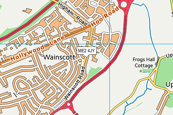 Wainscott Primary School map (ME2 4JY) - OS VectorMap District (Ordnance Survey)