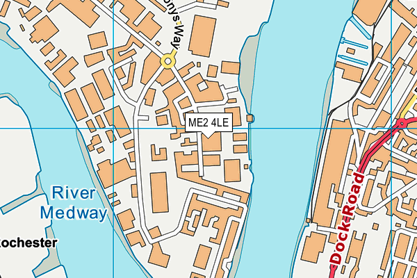 ME2 4LE map - OS VectorMap District (Ordnance Survey)