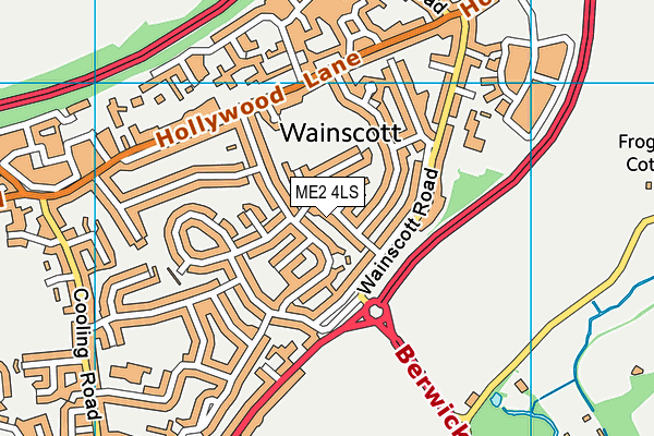 ME2 4LS map - OS VectorMap District (Ordnance Survey)
