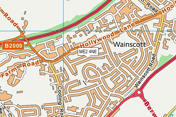 ME2 4NE map - OS VectorMap District (Ordnance Survey)
