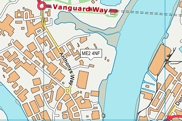 ME2 4NF map - OS VectorMap District (Ordnance Survey)