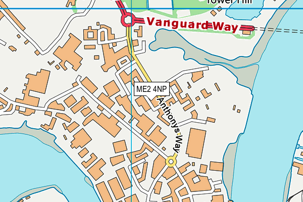 ME2 4NP map - OS VectorMap District (Ordnance Survey)