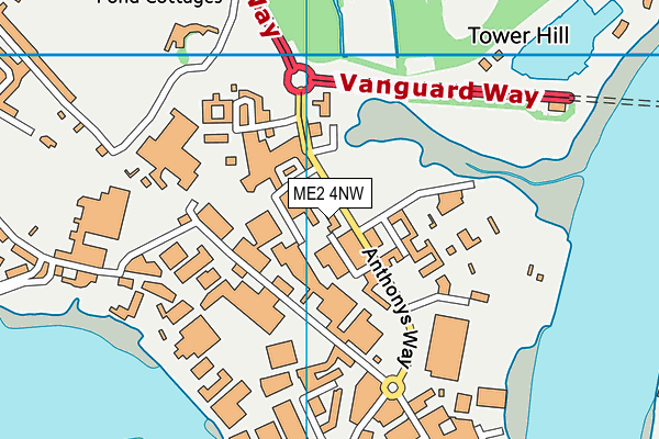 ME2 4NW map - OS VectorMap District (Ordnance Survey)